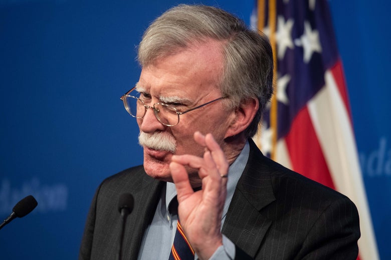 National Security Advisor John Bolton speaks at the Heritage Foundation in Washington, D.C. on December 13, 2018.